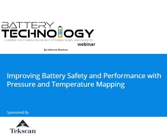 Battery Technology Webinar - Pressure and Temperature Mapping